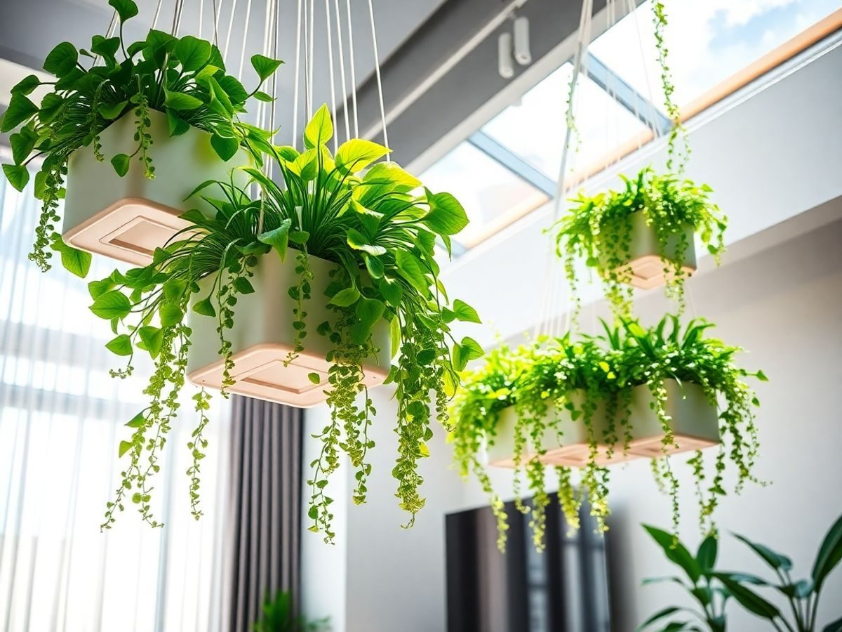 Grădini suspendate moderne, cu plante curgătoare luxuriante
